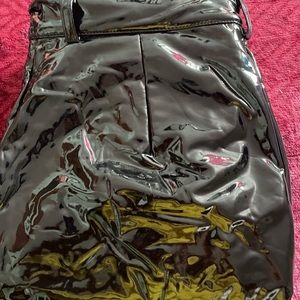 Beautiful shiny leather look pants.